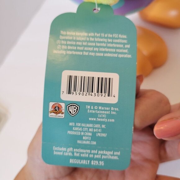 Hallmark Easter Tip ‘n’ Fall Tweety Bird Looney Tunes Sound Motion Plush - Picture 7 of 10